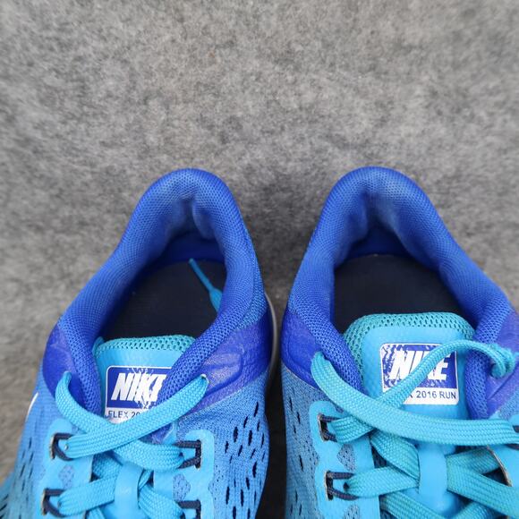 Nike Shoes Womens 7.5 Athletic Trainers Flex 2016 Run Sneakers Blue Sport Active - Picture 3 of 13